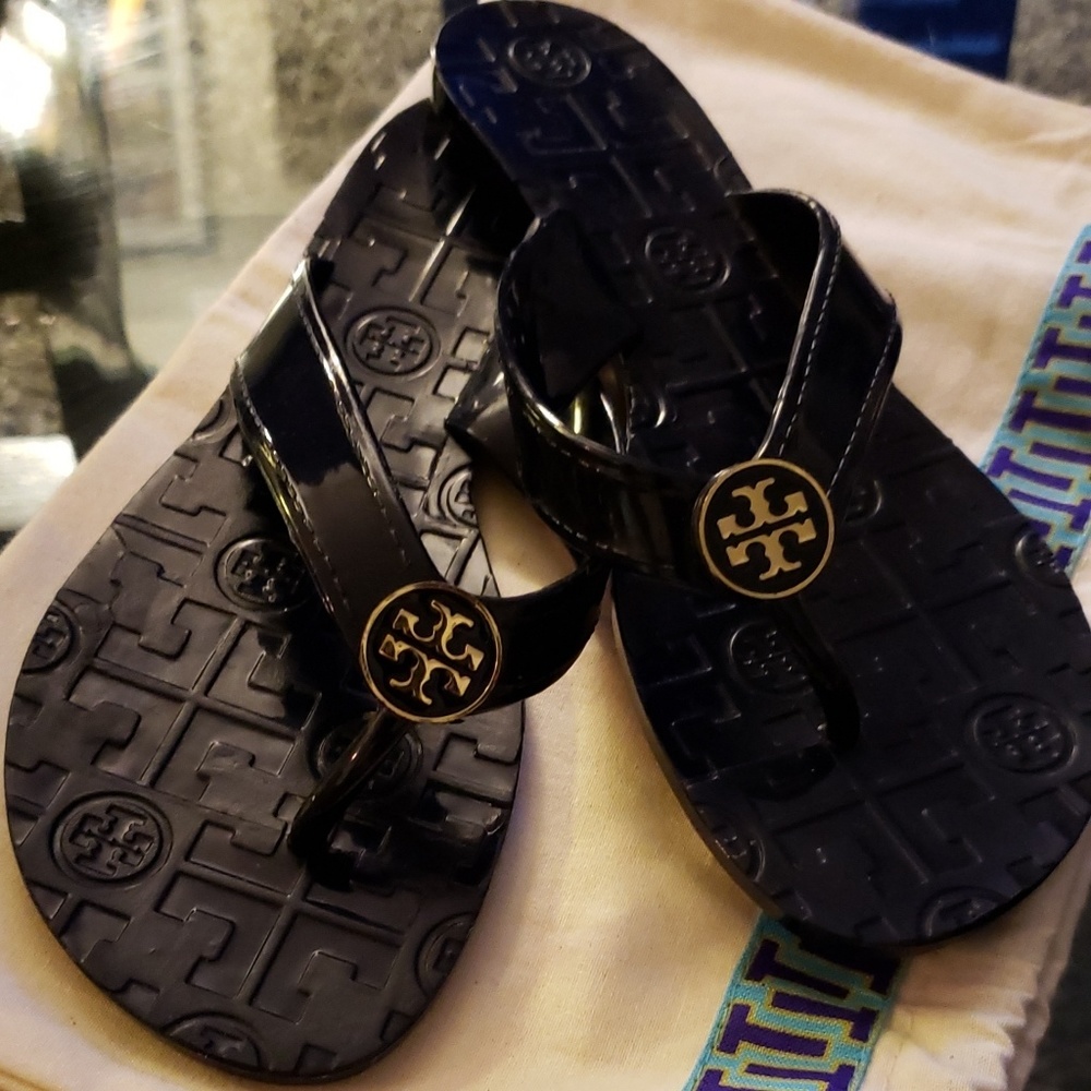 Navy Thora Jelly Thongs